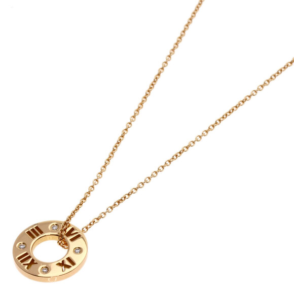 TIFFANY Jewelry - Tiffany & Co. Atlas Diamond Necklace, 18K Pink Gold, Women's.